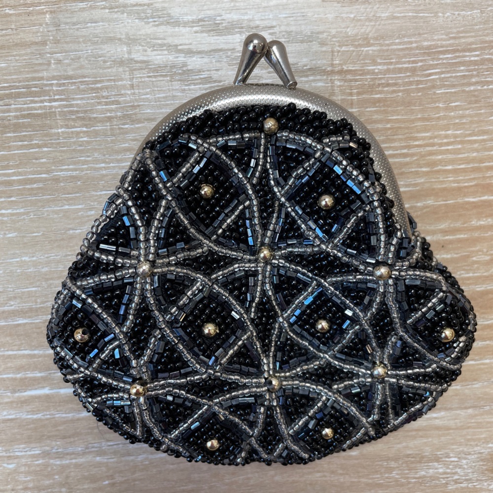 Vintage Neiman Marcus beaded coin purse